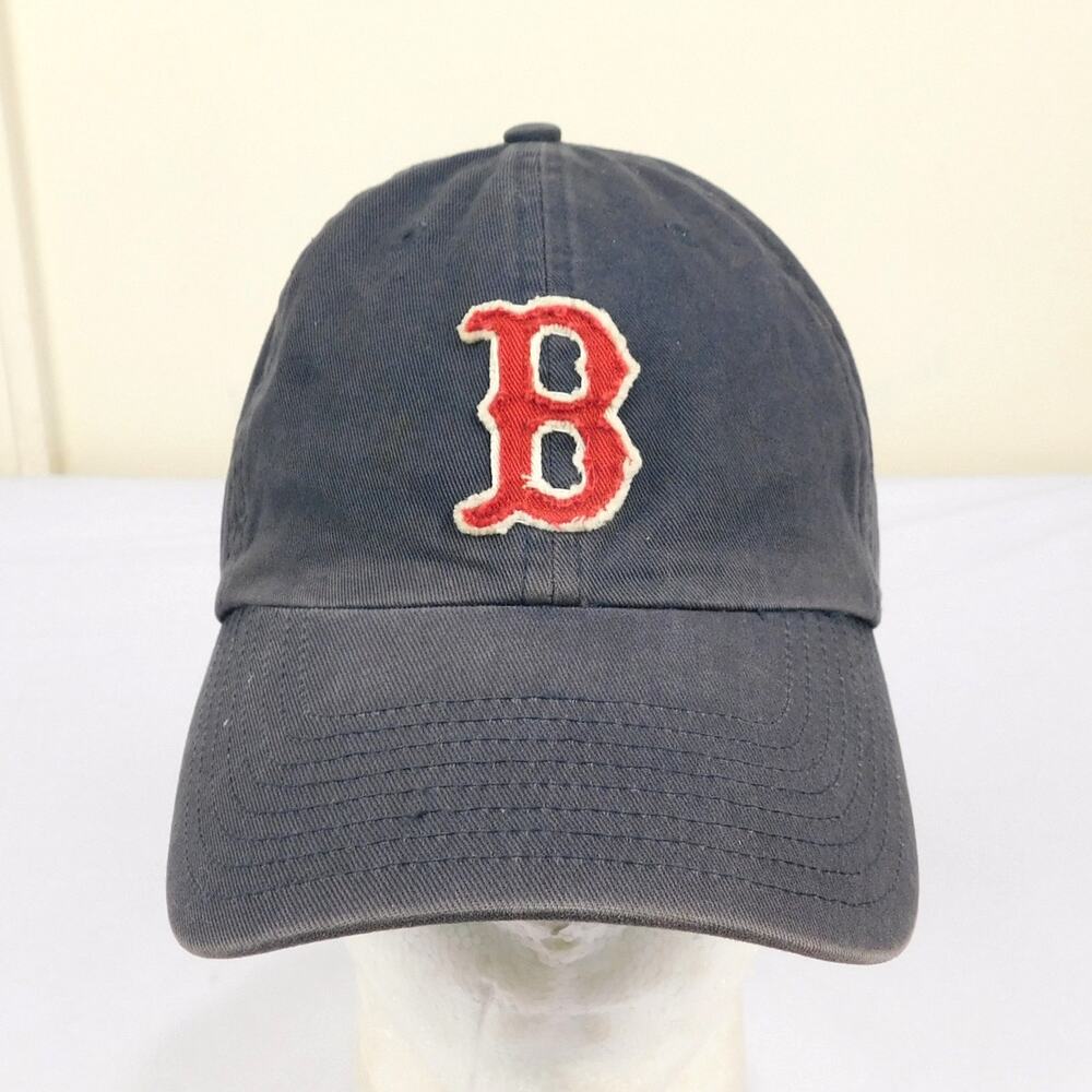 Boston Red Sox 47 Brand Twins Strapback Hat Distressed Felt B Logo Adjustable